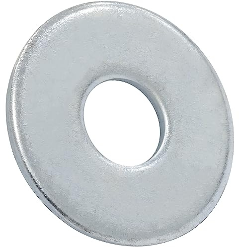 AERZETIX - Lot de 100 Rondelles Plates Larges M8 DIN 9021 - en Acier Zingué - pour Constructions en Bois Assemblage Boulonnerie Vis Écrou Serrage Étanchéité Fixation Mécanique - C67599