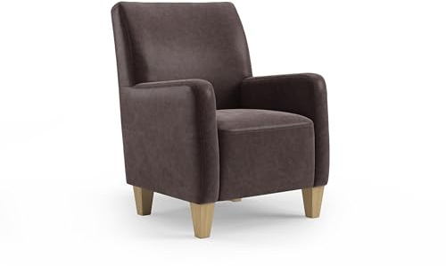 Cavadore Sessel Vida / Polstersessel im trendigen Design / 74 x 93 x 81 / Mikrofaser, Braun