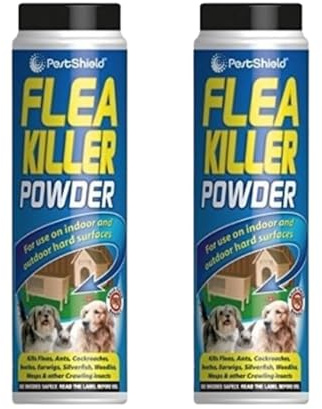 Flea Killer Powder Crawling Insect Killer Indoor & Outdoor, Comprehensive Pest Control, Effective Elimination, Versatile Application, Cost-Effective Solution, 200g Each, (2 Pcs)