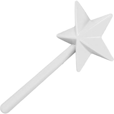 Bacchetta per sale e pepe, bacchetta per fata ricaricabile a 3 fori saliera per Halloween saliera e pepiera bacchetta per saliera stella per cucina natalizia di Halloween (White)