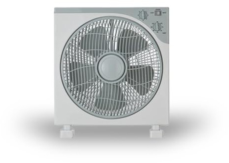 Brightium Ventilatore Box Fan 12, 40W, colore bianco, ideale per rinfrescare spazi ristretti e migliorare la circolazione dell'aria.