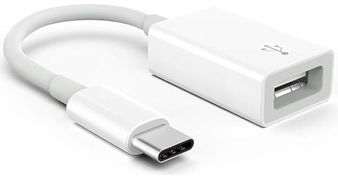 USB-C auf USB Kamera Adapter, OTG Kabel für Apple iPhone/iPad zum Anschließen von Kartenleser, U-Disk, Tastatur, Maus, Hub, MIDI, Plug & Play