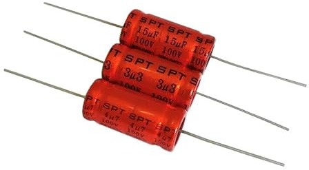 10 Stücke 100 V Horizontale Lautsprecher Audio Kondensator SPT NP Nicht Polarität Frequenzteiler 1 UF 1,5 UF 2,2 UF 3,3 UF 4,7 UF 18 UF 47 UF Axial(4.7UF)