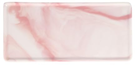 HOLIDYOYO Bandeja de Cerámica Rosa Fácil de Limpiar y Resistente al Desgaste Diseño de Piedra para Organizador de Tocador Adecuado para Ordenar Artículos de Baño y Balcón