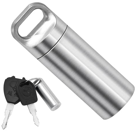 Wasserdichte Pillendose, Pillen-Schlüsselanhänger – Metall-Taschen-Pillenbox, Reise-Schlüsselanhänger, Pillenbox Mit Wasserdichtem o