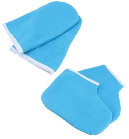 PENIKOKO Copripiedi in Cera per Terapia alla Paraffina Accessori per Bagno in Cera Guanto Protettivo Calzini in Set per Cura Mani Piedi