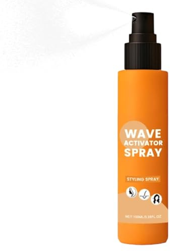 Spray Activateur Boucles Cheveux Naturels, 100ML Produits Cheveux Bouclés Hommes Femmes, Laque Texturisante Cheveuxs Ondulés À L'huile Coco, Frizz Ease Sérum Mousse Activateur Boucles