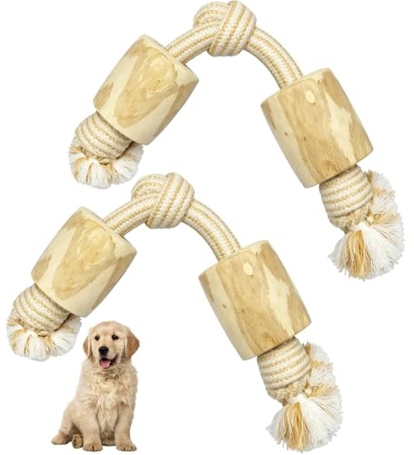 MmotZsb Kaffeeholz Für Hunde, Kauholz Für Hunde, 2 Stück Kaffeeholz Für Welpen, Natürliches Kauspielzeug, 28 cm Länge, Ideal Für Zahngesundheit