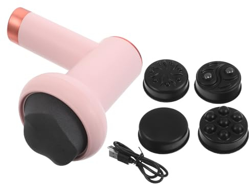 Handmassagegerät für Nacken, Rücken und Schultern, Kompakt und Leicht | Tiefenknet Technologie, Tragbares Design, Abs Gehäuse, für Reisen und Urlaub, Rosa