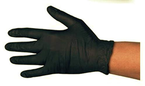 Gentle Touch 0514 Guante Desechable de Nitrilo, Talla L, Negro
