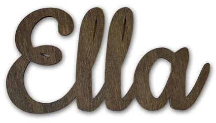 Custom Wooden Name Sign – Personalised Wall or Door Plaque for Kids Room or Nursery – Baby Name Letters, Wood Name Decor 20–90 cm Wide