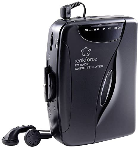 Renkforce RF-CP-150 Tragbarer Kassettenspieler Schwarz