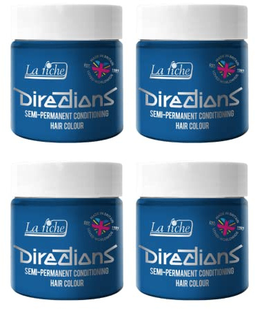 La Riche Directions halvpermanent hårfärg 100 ml burk 4-pack (Lagoon Blue)
