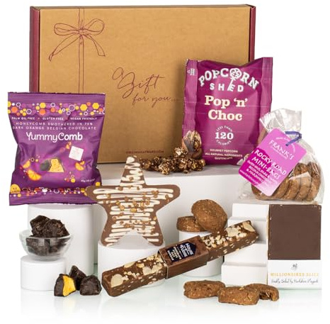 Virginia Hayward Easter Letterbox Gift, Letterbox Gift - Hampers & Gourmet Gifts Treats with Chocolate Star, Fudge, Popcorn and More - Delicious Easter Presents