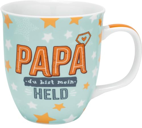 Tasse Motiv Papa: Tasse mit Geschenktag und mit bedrucktem Henkel