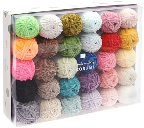 Frida's Wollhaus Ricorumi Set 30er Nilli Nilli 30 Farben Handarbeit Häkeln Amigurumi Wolle Handarbeit Basteln