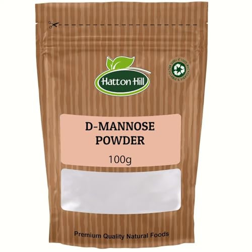 D Mannose Powder 100g, Pure Mannose Supplement, Quick Water Soluble, Support Urinary Tract Cleanse & Bladder Health, Vegan Friendly by Hatton Hill