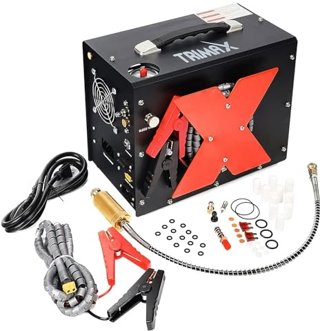 Compresor PCP TRIMAX 2.0 (parada automática) | Para escopetas, carabinas y pistolas de balines de aire pre-comprimido - alta presión. Compresor de calidad
