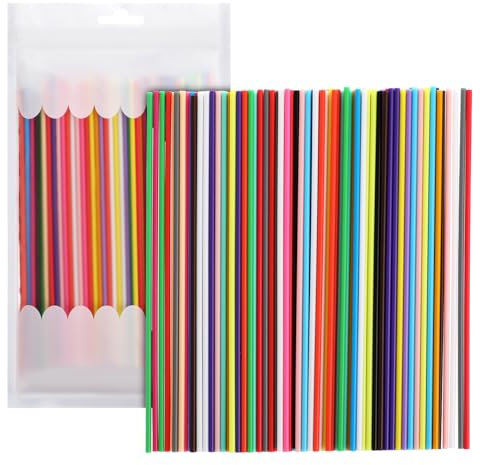 CLISPEED 3D Doodler Stift Filament Set 22 Farben 2.5Mm Durchmesser Niedrigtemperatur Pcl 110 Stück Nachfüllungen 15Cm Länge Sicher Und Ungiftig Für Kinder
