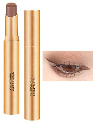 Gradient ögonskuggspenna, paljetter ögonskugga, 3 färger gradient ögonskugga, penna skapa paljetter ögonmakeup, glänsande ögonskugga smink