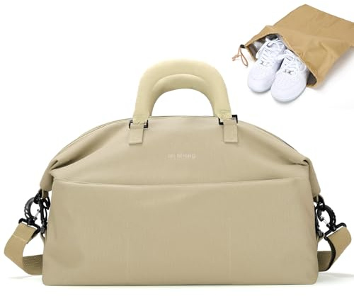 Outplea 25 l resväska med sperat, skoväska, herr, handbagage, stor för weekender, klinikväska födelse för kvinnor, sportväska ryggsäck med våtfack väska för fitness sport, kaki, 25 l, Resväska