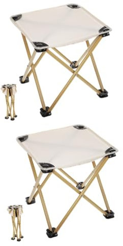 POPETPOP 2 Stück Outdoor Hocker Outdoor Stuhl Sitz Tragbarer Tritthocker Gehhocker Campingstuhl Outdoor Klapptisch Beheizter Campingstuhl Faltbarer Hocker Camping Versorgungszelt