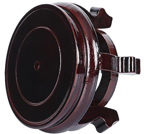 Happyyami Base de Madera para Jarrón y Objetos Antiguos, Soporte Simple para Oficina o Hogar