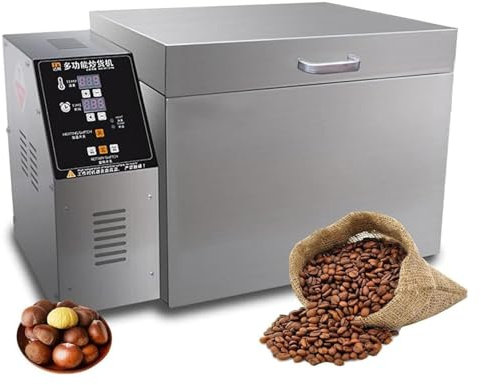 Tostatrice Elettrica Chicchi Caffè Tostatrice Commerciale, Macchina Elettrica Tostare Noci Con Temporizzazione Automatica, Temporizzazione E Temperatura Regolabili,2000g