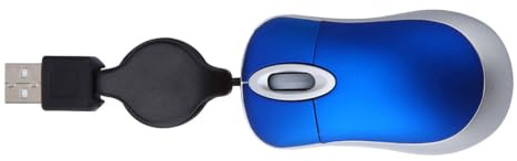 GALPADA Mini Mouse Usb Cablato Retrattile Ottico Compatto Per Notebook Colore Variabile Mouse Per Computer Portatile Adatto Casa e Ufficio