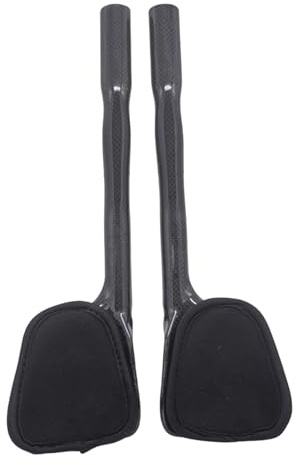 Jiuvaso Manubrio per Bicicletta da Triathlon, Manubrio per Bici da TT per manubri da 31,8 mm (Massimo 33 mm), aerodinamico per Triathlon, Nero Lucido
