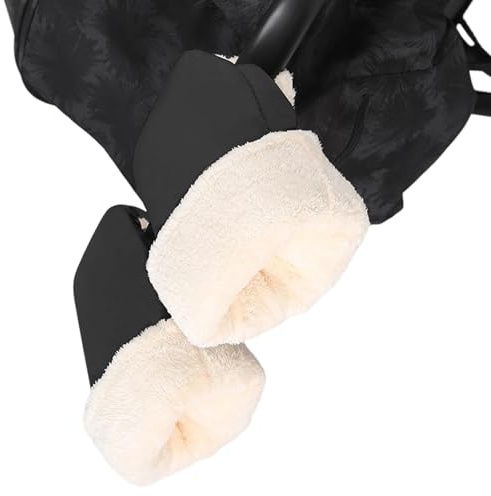 Kinderwagen-Handmuff Buggy-Fäustlinge Kinderwagen Wärmer Handschuhe Wasserdicht und Winddicht Handmuff Fleece Handschuhe