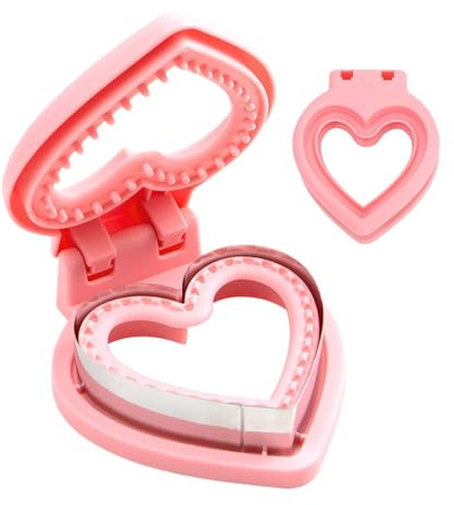 Generico Taglierina Per Sandwich Per Il Pranzo Per Bambini - E Sigillatrice Per Pane, Stampo Per Pressa In Acciaio Inossidabile | Stampo Per Sandwich A Forma Di Cuore Per Stupire Gli Scolari Del