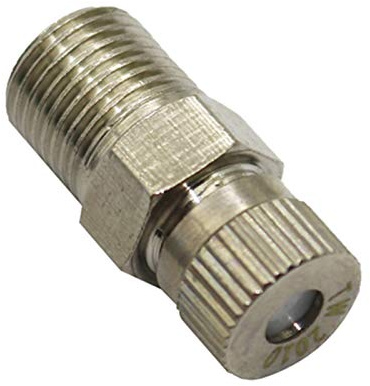 Lot de 50 buses de brumisation en cuivre haute pression de 0,6 cm pour irrigation de jardin, refroidissement par atomisation anti-goutte, 30 bar