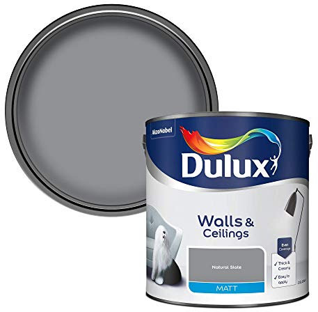 Dulux 500006 Farbe, matt, 2,5 l, Opal-Blau, grau, 500006