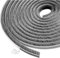 Lamondre 10 Meters Draft excluder for Doors, Window Seal Strip, Adhesive Draught Stopper, Draught excluder for Door, Window, Wardrobe - High-Density Felt - 9mm(W) * 9mm(H) - Grey