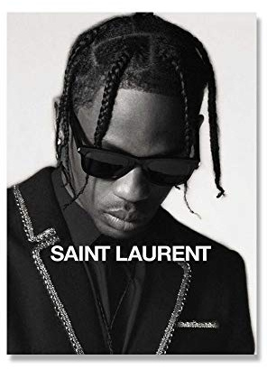 Leinwand Wand Kunst Druck Schwarz Weiß Travis Scott Music Star Rap Hip Hop Rapper Mode Model Kunst Malerei Leinwand Poster Wand Wohnkultur (Size : 50x70cm no Frame)