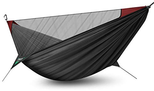 zxb-shop Swings Single Double Outdoor Portable Hammock Swing Net Cover Tent Camping Indoor and Outdoor Hanging Chair Swing 110.2x55.1 Inches (4 Colors) Swing Outside Toys (Color : D)