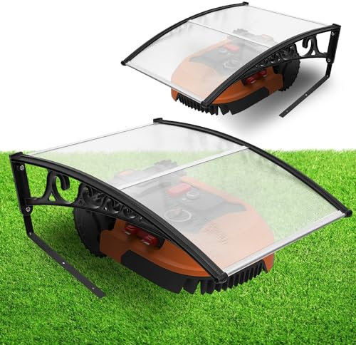 EINFEBEN Garage de tondeuse robot Carport pour les tondeuses à gazon robotisées 105 x 85 x 45 cm Abri pour Robot Protection contre la pluie, la grêle et les rayons UV