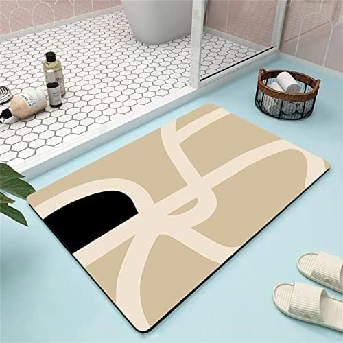 Badezimmerteppich, Badematte Rutschfest, Duschmatte Rutschfest, Duschvorleger, Badvorleger Badteppich Rutschfest Waschbar Teppich Badezimmer, Bathroom Mat, Bath Mat Mats, Bad Teppich, Rosa-100x160cm