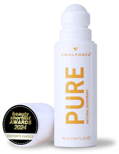 PURE Déodorant Sans Aluminium Femme I Parfum Brisa de Diosa I XXL 90 ml Déodorant Roll On Bio 71 % et Naturel 100 % I avec Note 100/100 in Yuka