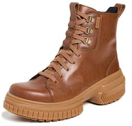 Sorel Women's ONA Ave Boot Lace Waterproof Fashion, Velvet Tan/Gum 2, 7.5
