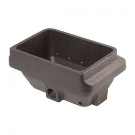 Ricambistufeapellet Braciere in ghisa crogiolo per stufa a pellet 165 x 106mm H: 75mm bocca: 142x84mm