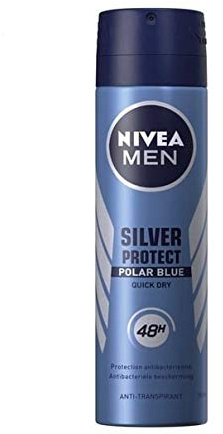 3 x NIVEA Men Deospray Silver Protect Polar Blue - 150 ml