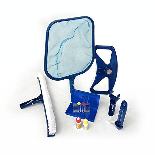 San Marco Kit di Pulizia Piscine Fondo e Superficie con Test per analisi Acqua