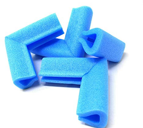 4 x blaue Kunststoff-Rahmen-Eckenschutz (Profil B)