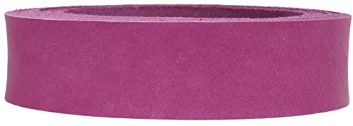Lederriemen Fettleder - Vollleder für, Hundeleinen, Reitzubehör etc., Farbe:pink, Breite:3.5cm breit