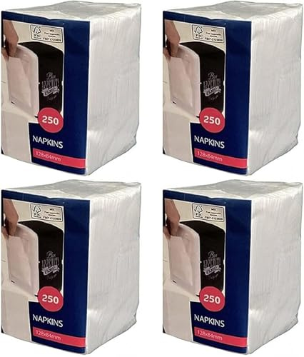 Cabanaz Napkins Papierservietten für Spender Cabanaz - 4 Packungen à 250 Stück