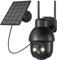ANRAN 2K Telecamera WiFi Esterno Senza Fili, 360° Telecamera Pannello Solare con Visione Notturna Colori, AI Rilevazione del Movimento, Audio a 2 Vie, Allarme, Supporto Alexa, IP65, Q3 Pro Nero