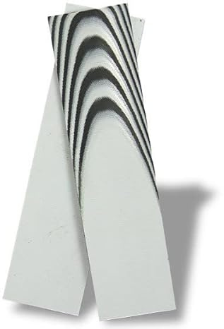 Ultrex SureTouch Micarta-3/16 Scales-Knife Handle Material (Black/White)