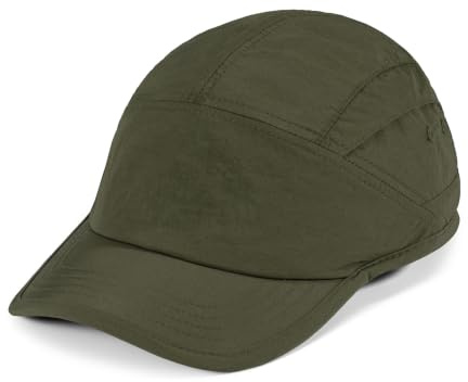 CLAPE 5 Panel Cap Herren Schnelltrocknend Leicht Verstellbar Basecap | Wasserabweisend Unstrukturierte Unisex Baseballkappe für Outdoor Sport Wandern Camping